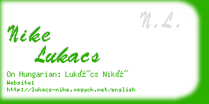 nike lukacs business card
